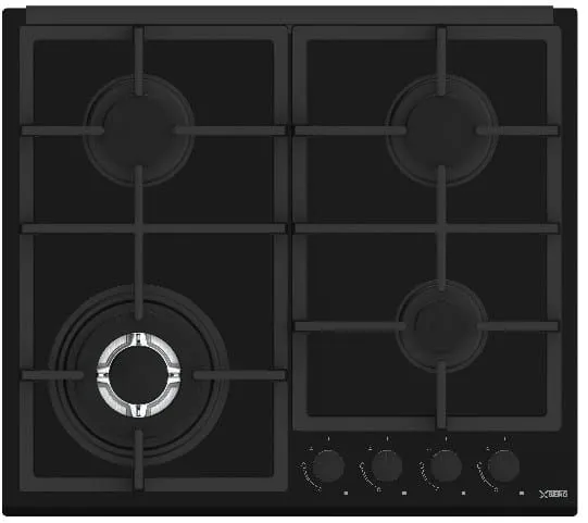 XBERG PŁYTA GAZ NA CZARNYM SZKLE 60 CM HGG611B1