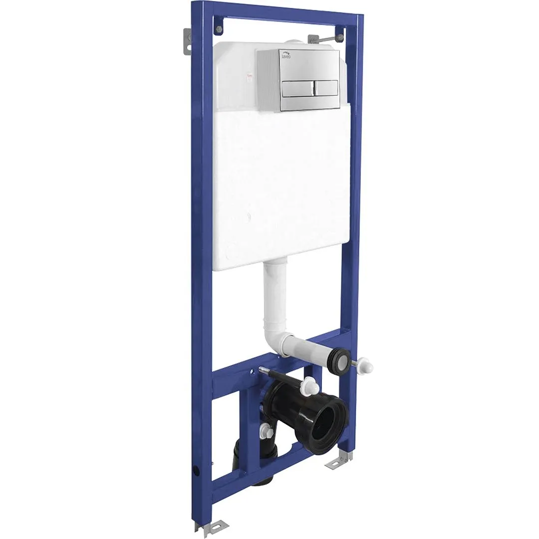 LAVEO Akan VSA 058V - stelaż podtynkowy do zabudowy lekkiej z przyciskiem chrom