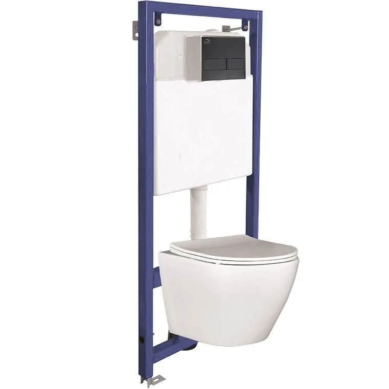 LAVEO VMDC600S Akan i Desna - zestaw podtynkowy, stelaż, miska i przycisk