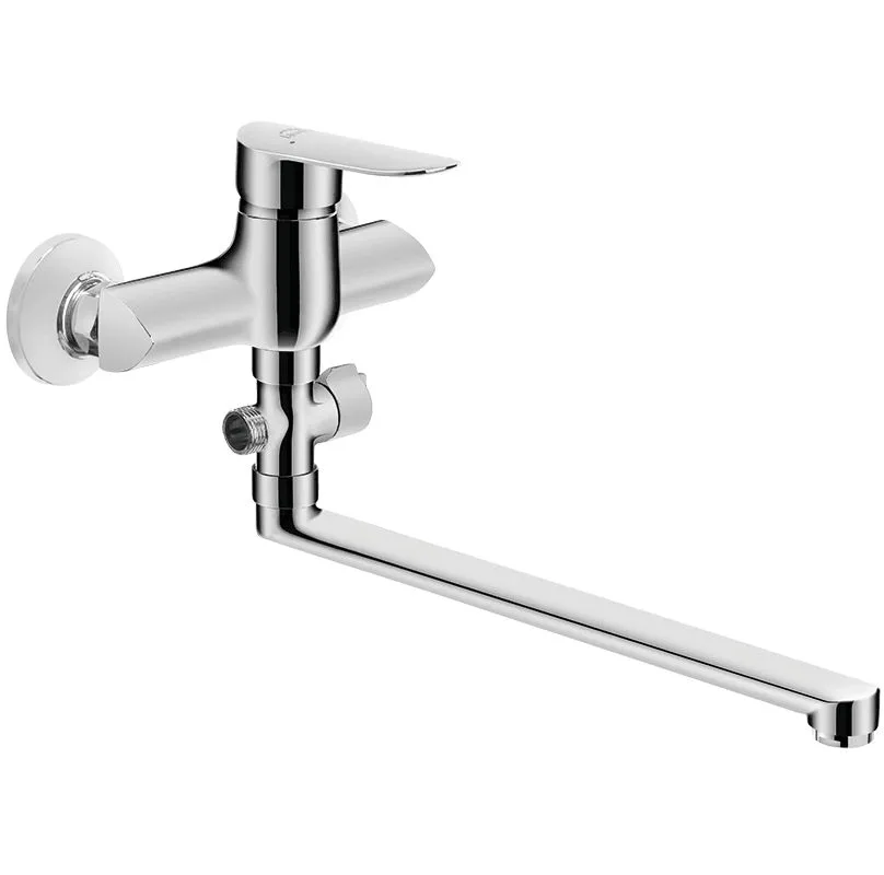 LAVEO Appia - bateria wannowa ścienna z ruchomą wylewką bez zestawu natryskowego