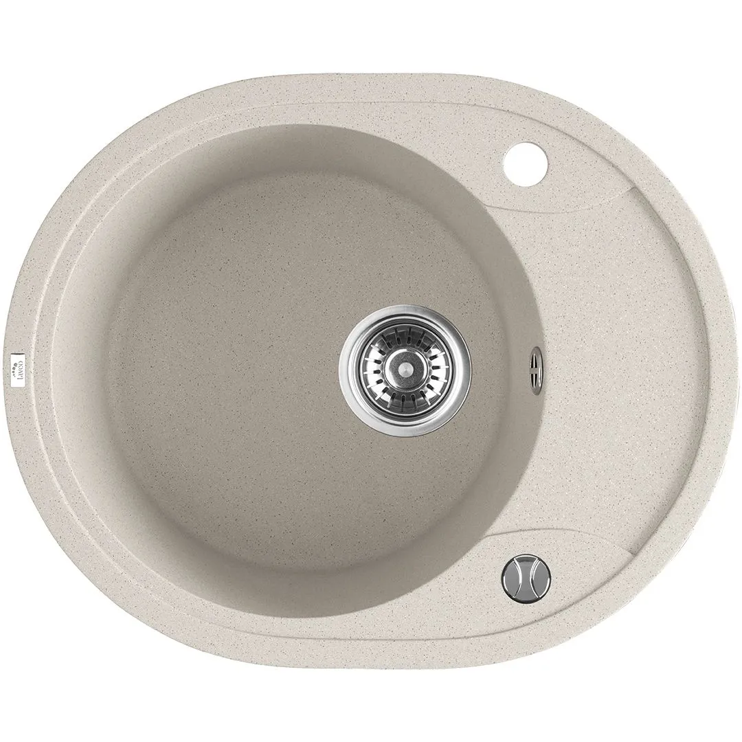 LAVEO Dafne - zlewozmywak 1-komorowy z półociekaczem