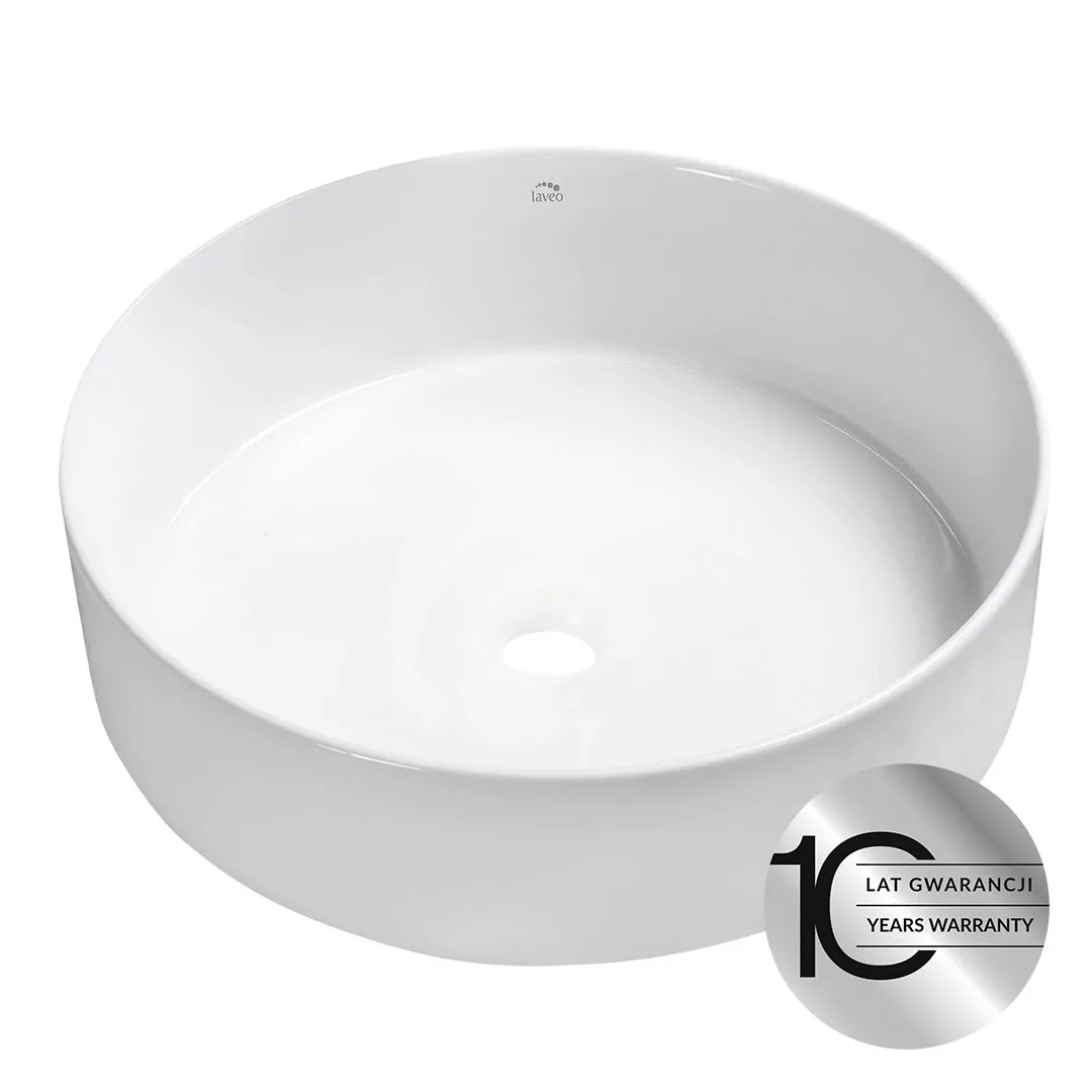 LAVEO Desna VUD 6236 umywalka nablatowa ceramiczna Biała