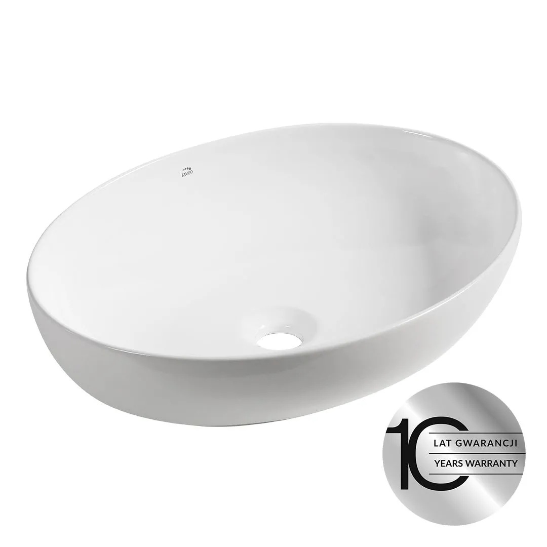 LAVEO Desna - umywalka nablatowa ceramiczna
