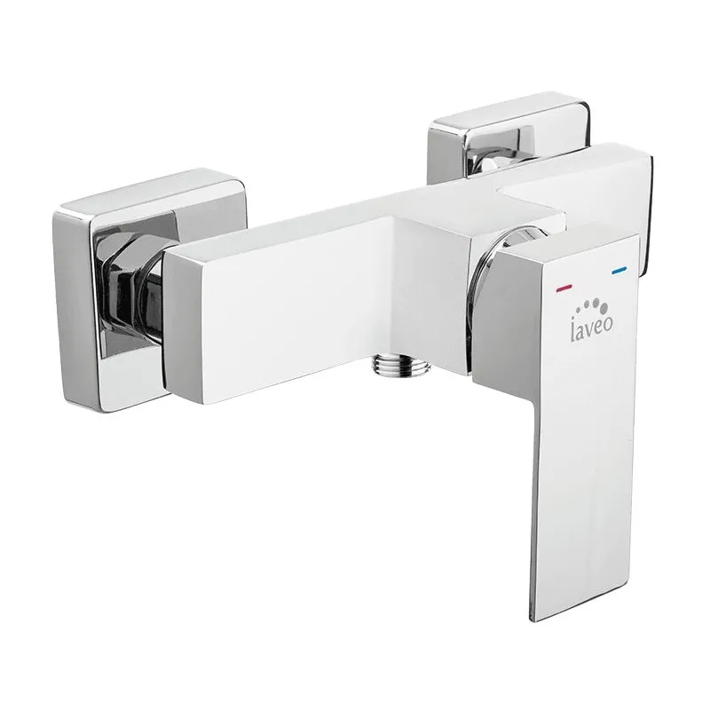 LAVEO Kvadrato - bateria natryskowa ścienna bez zestawu natryskowego