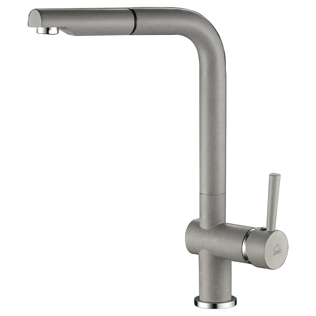 LAVEO Luna - bateria zlewozmywakowa stojąca z wyciąganą wylewką