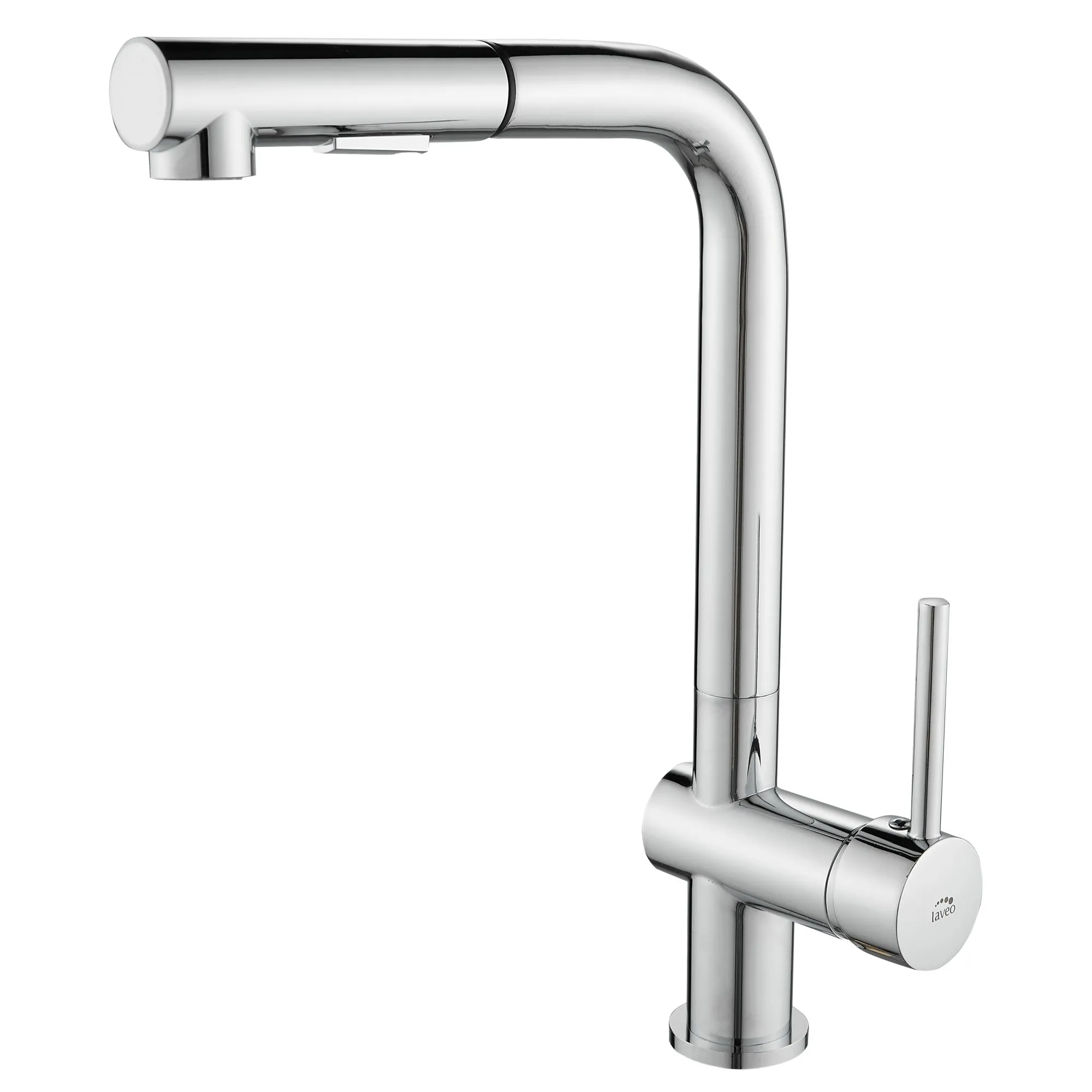 LAVEO Luna - bateria zlewozmywakowa stojąca z wyciąganą wylewką