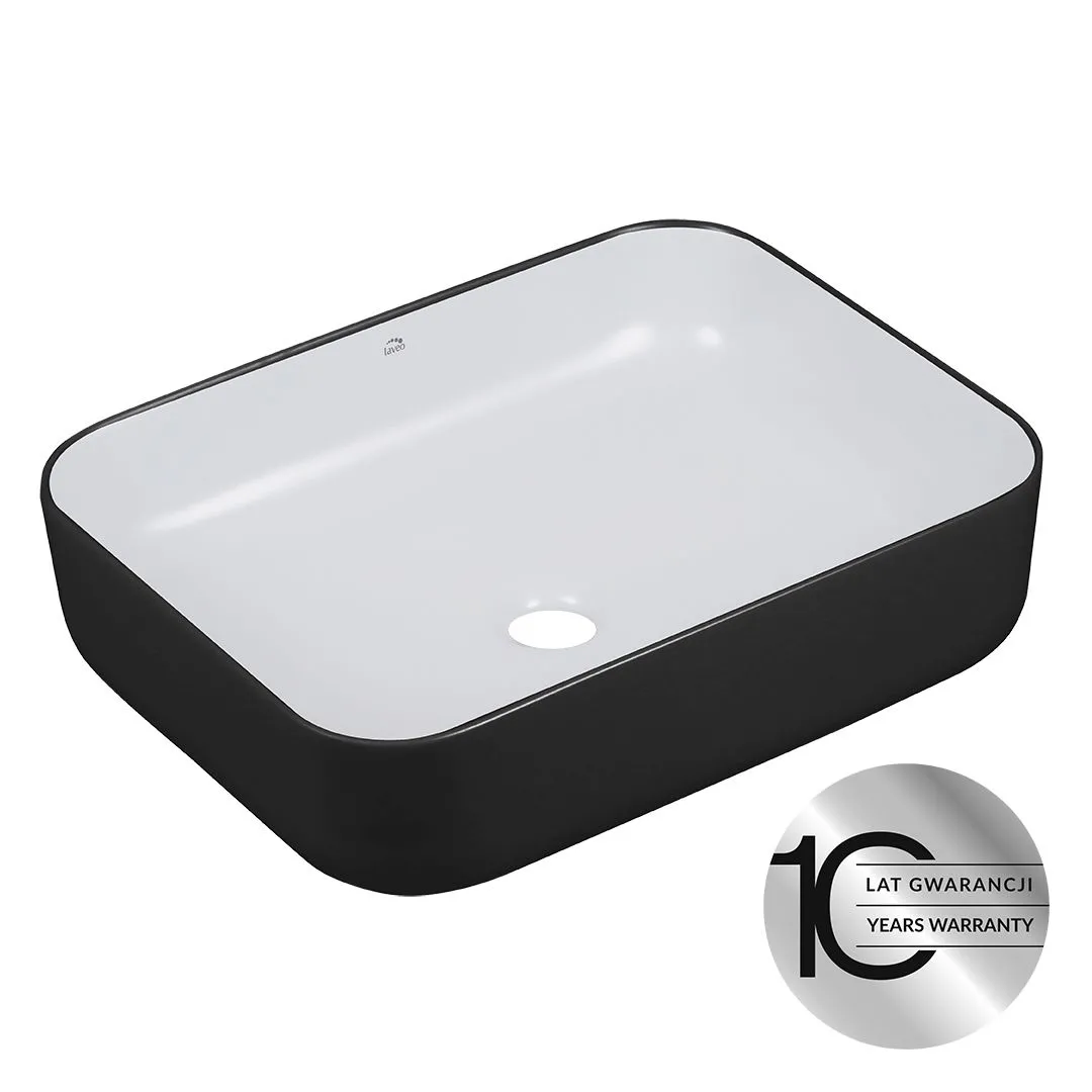 LAVEO Mogami - umywalka nablatowa ceramiczna