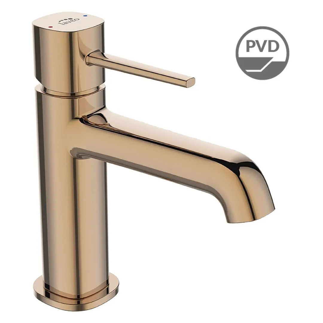 LAVEO Pola - bateria umywalkowa stojąca z korkiem