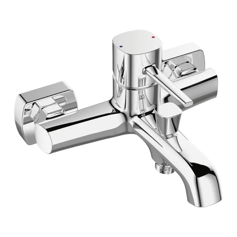 LAVEO Pola - bateria wannowa ścienna bez zestawu natryskowego