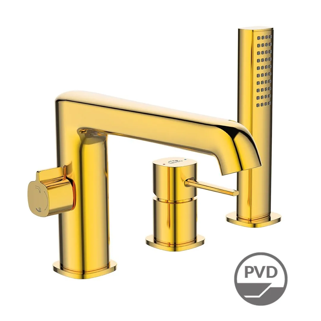 LAVEO Pola - bateria wannowa stojąca 3-otworowa