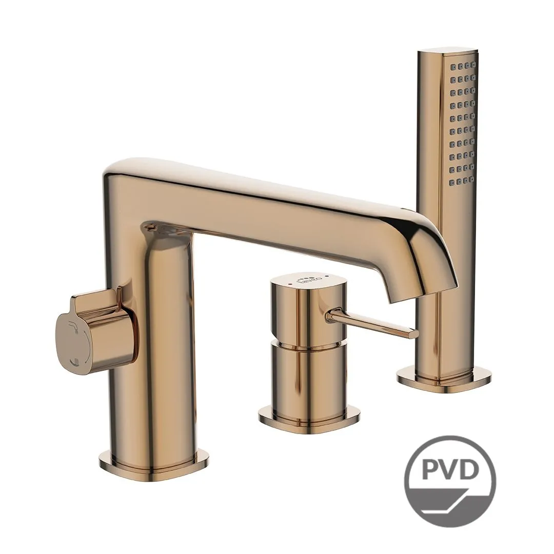 LAVEO Pola - bateria wannowa stojąca 3-otworowa