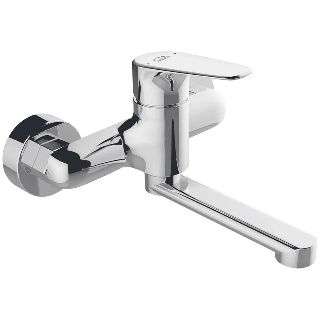 LAVEO Rondo - bateria umywalkowa ścienna