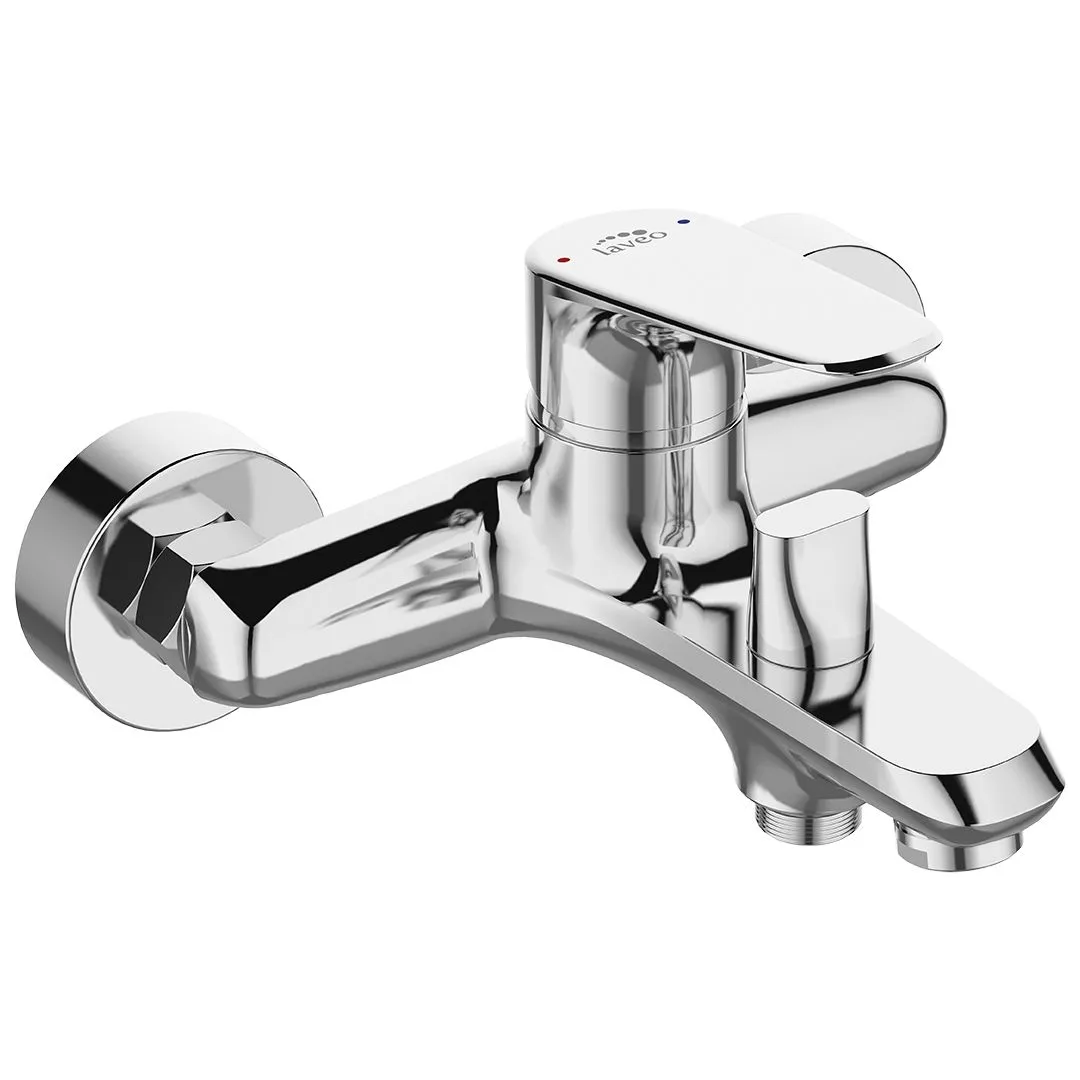 LAVEO Rondo - bateria wannowa ścienna bez zestawu natryskowego