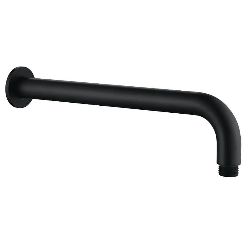 LAVEO Rondo NWX_757O Czarne wylewka ścienna deszczowni 337 mm