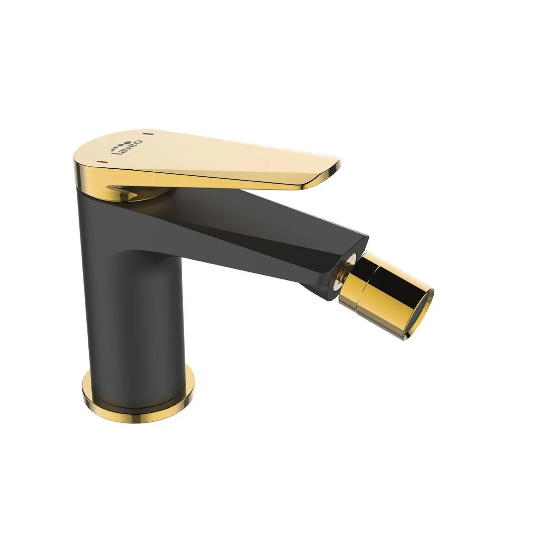 LAVEO Rubio - bateria bidetowa stojąca z korkiem