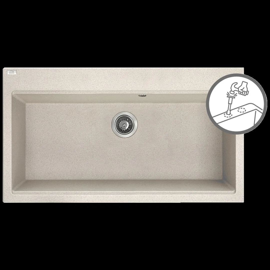 LAVEO Tau - zlewozmywak 1-komorowy