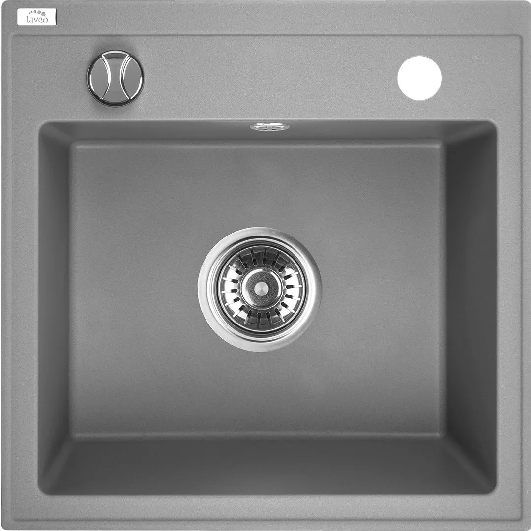 LAVEO Trzynastka SBP 510T Szare zlewozmywak 1-komorowy