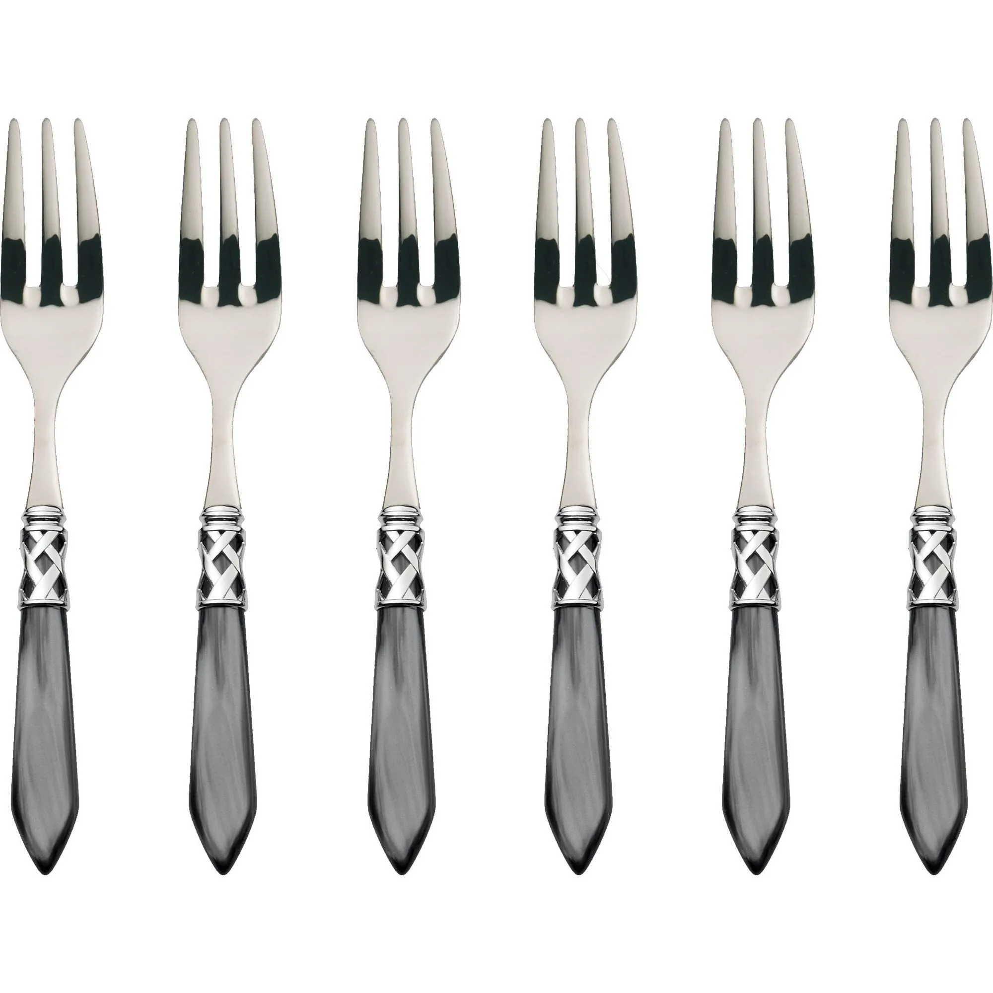 ALADDIN BLACK Komplet 6 widelczyków