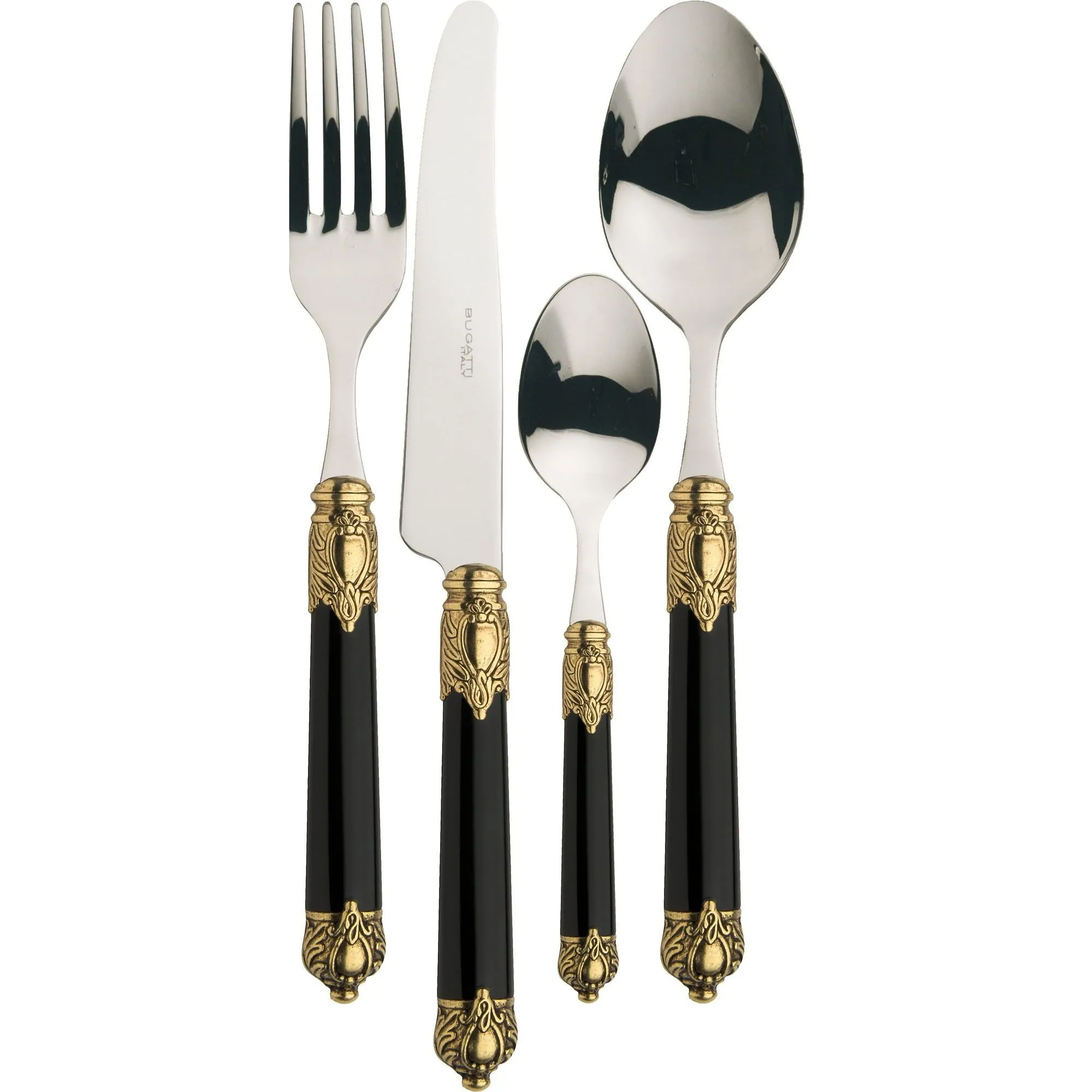 RINASCIMENTO GOLD BLACK24 cz zestaw obiadowy w opakowaniu prezentowym