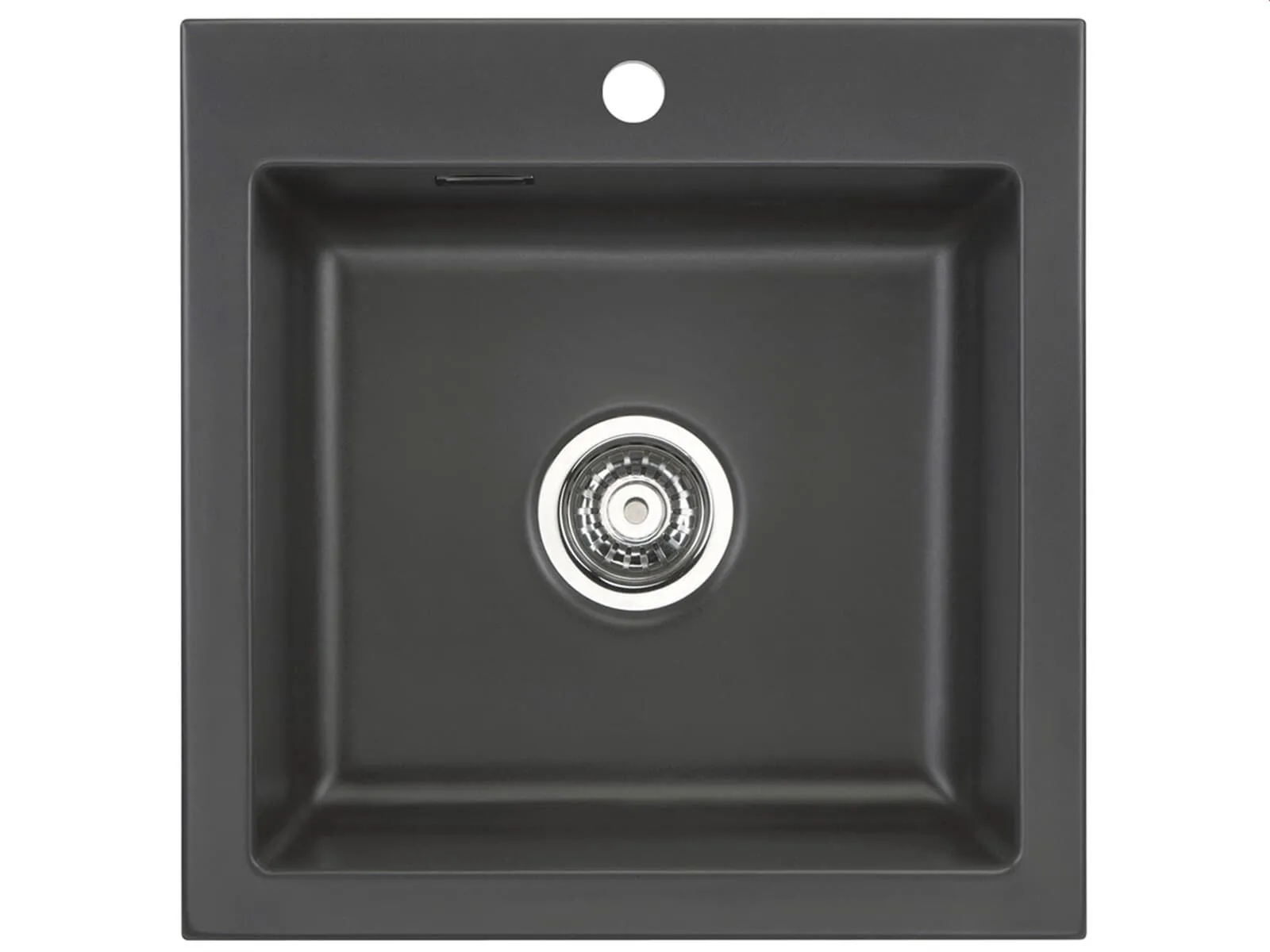 Systemceram Mera 51 Zlew ceramiczny Schiefer, korek manualny