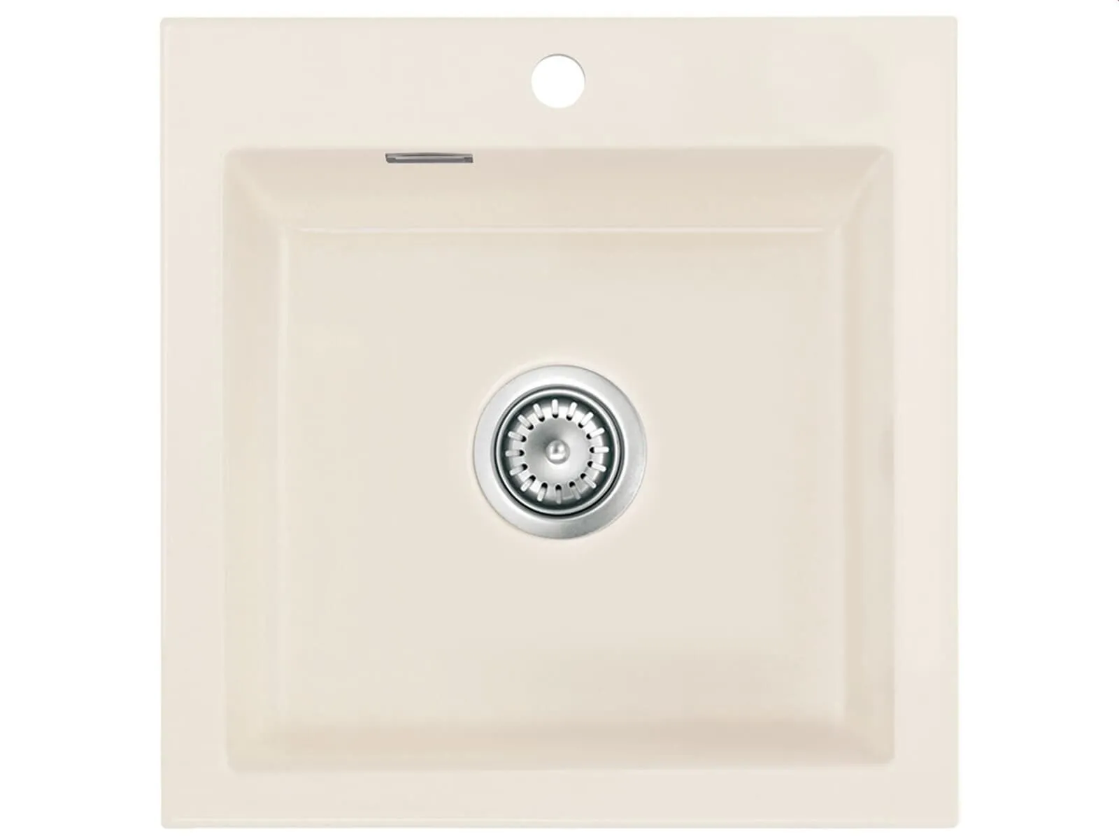 Systemceram Mera 51 Zlew ceramiczny Jasmin, korek manualny