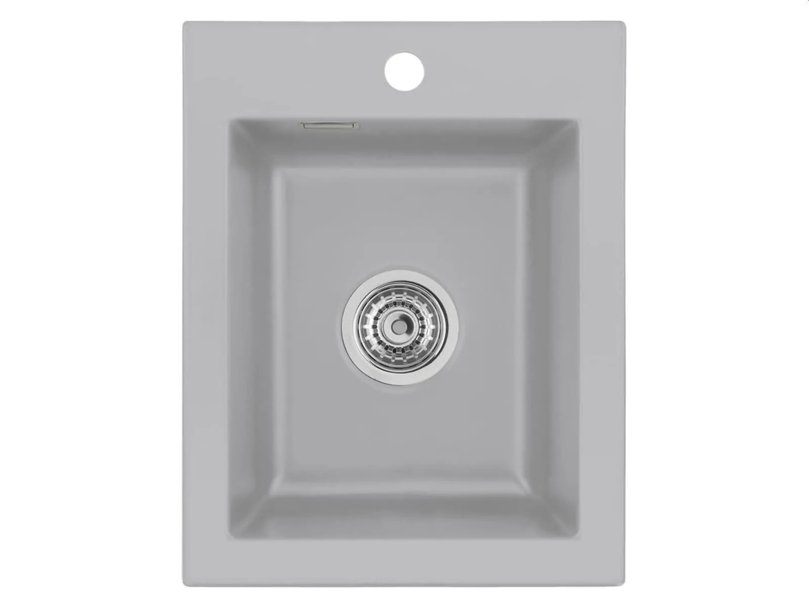 Systemceram Mera 39 zlewozmywak ceramiczny, korek manualny