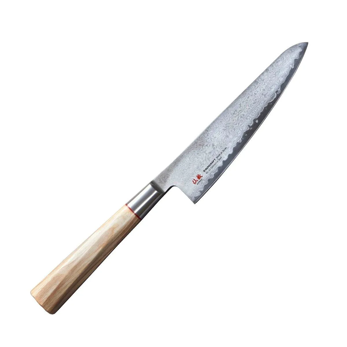 Nóż kuchenny Suncraft SENZO TWISTED OCTAGON Santoku small 143 mm [TO-03]