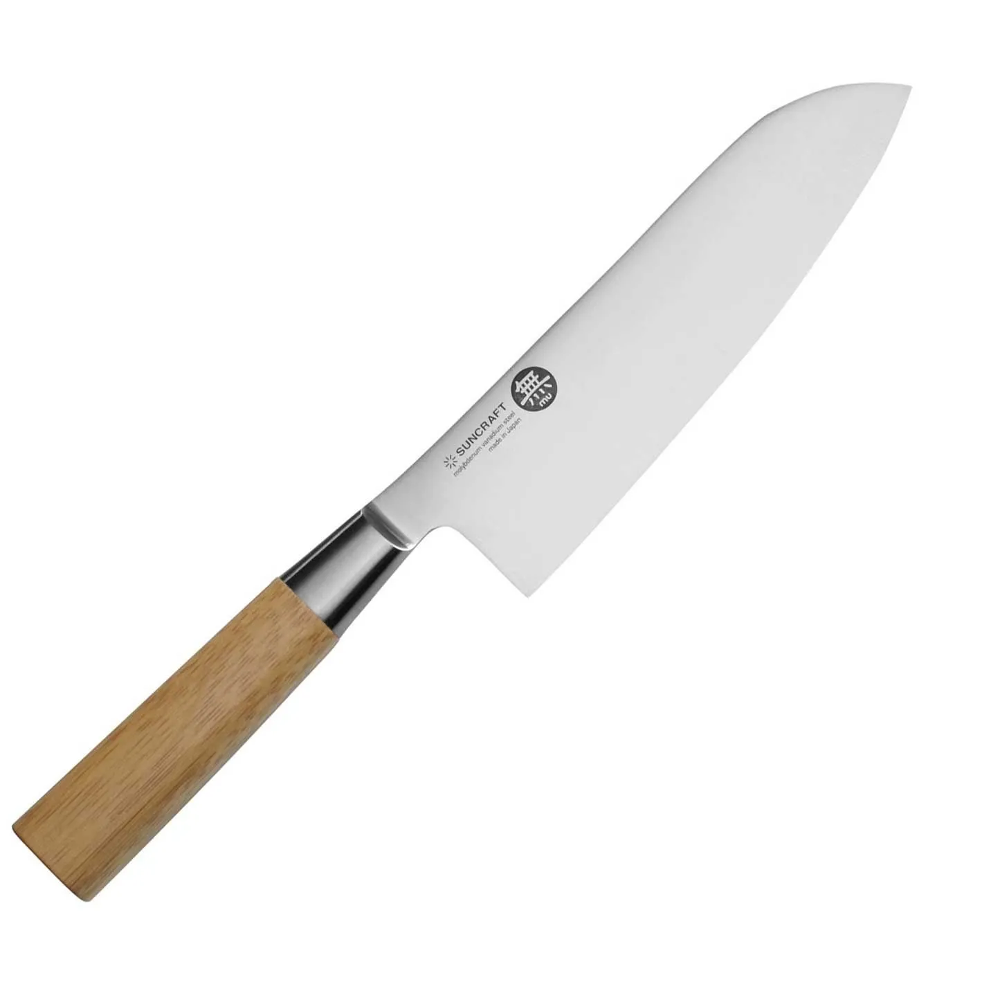 Nóż kuchenny Suncraft MU BAMBOO Santoku 167 mm [MU-03]