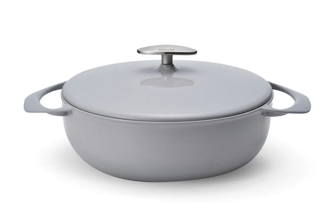 Garnek żeliwny UNILLOY Grey 22 cm [US220GR]