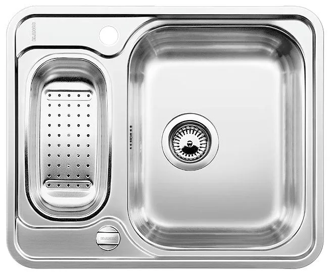 BLANCO LANTOS 6-IF stal szczotkowana odwracalny, korek auto., odsączarka stalowa