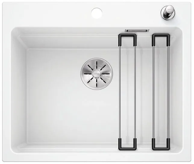 BLANCO ETAGON 6 Silgranit biały, korek auto., InFino, szyny