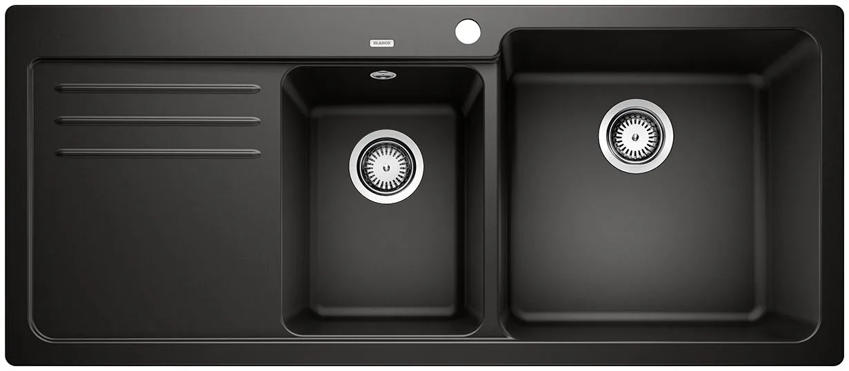 BLANCO NAYA 8 S Silgranit czarny prawa