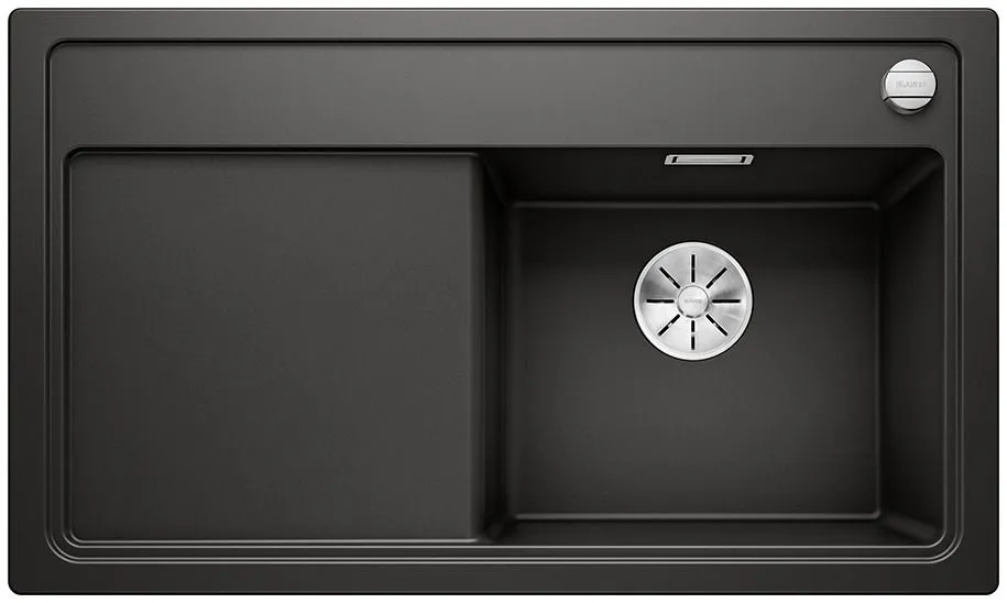 BLANCO ZENAR 45 S Silgranit czarny prawa, korek auto., InFino