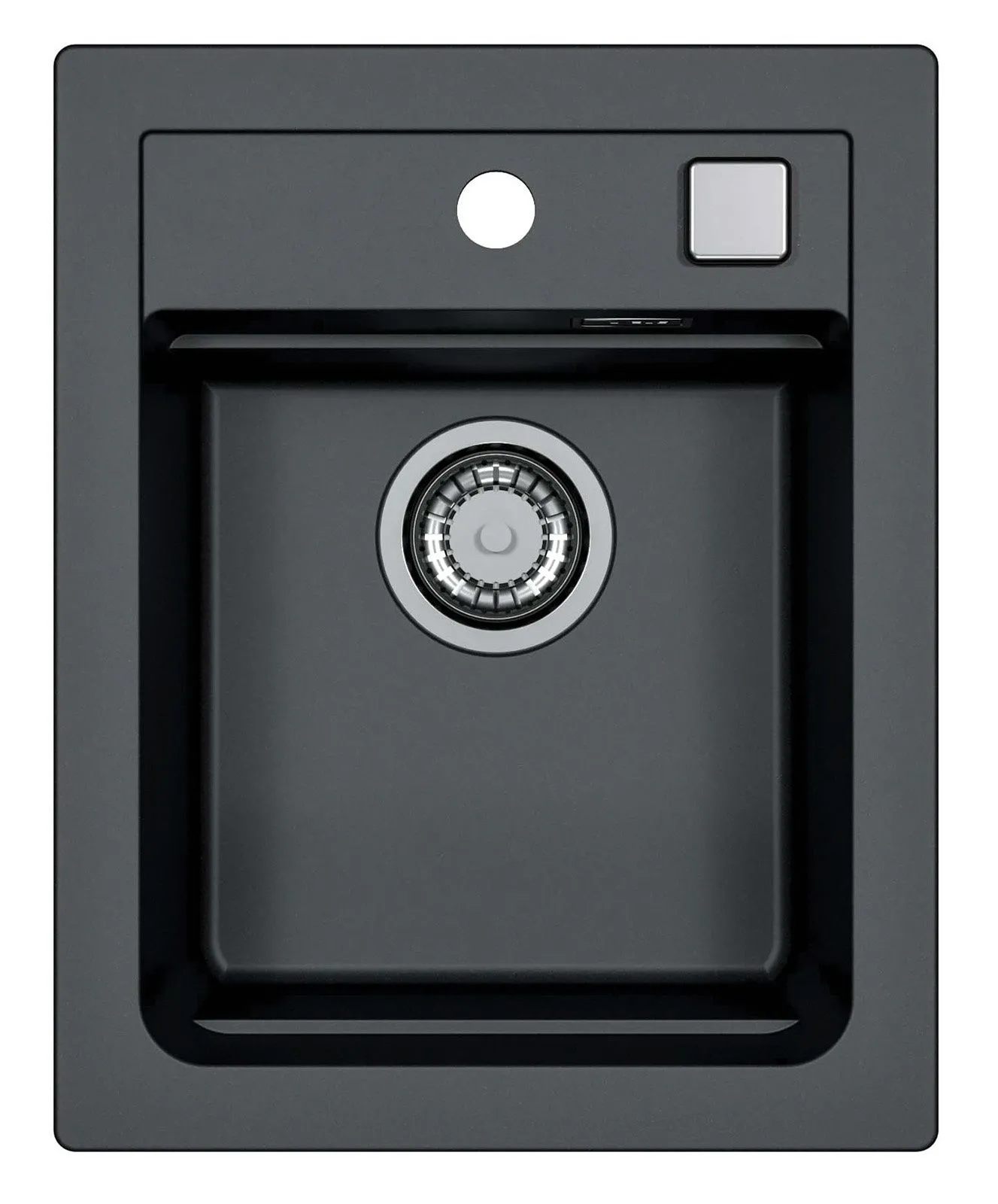 ATROX 10 kol. 91 CZARNY zlew Granital (400 x 500) 1 kom. z syfonem POP-UP 3 1/2"