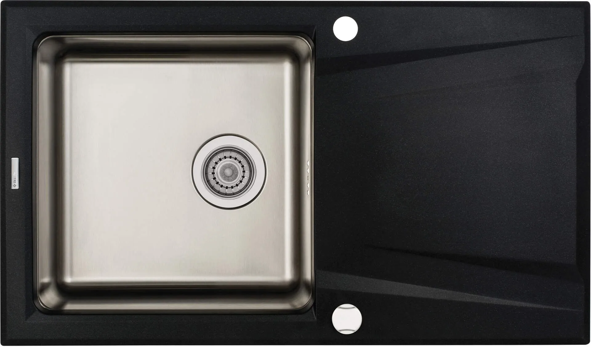 Deante Zlewozmywak granitowo-stalowy 1-komorowy z ociekaczem