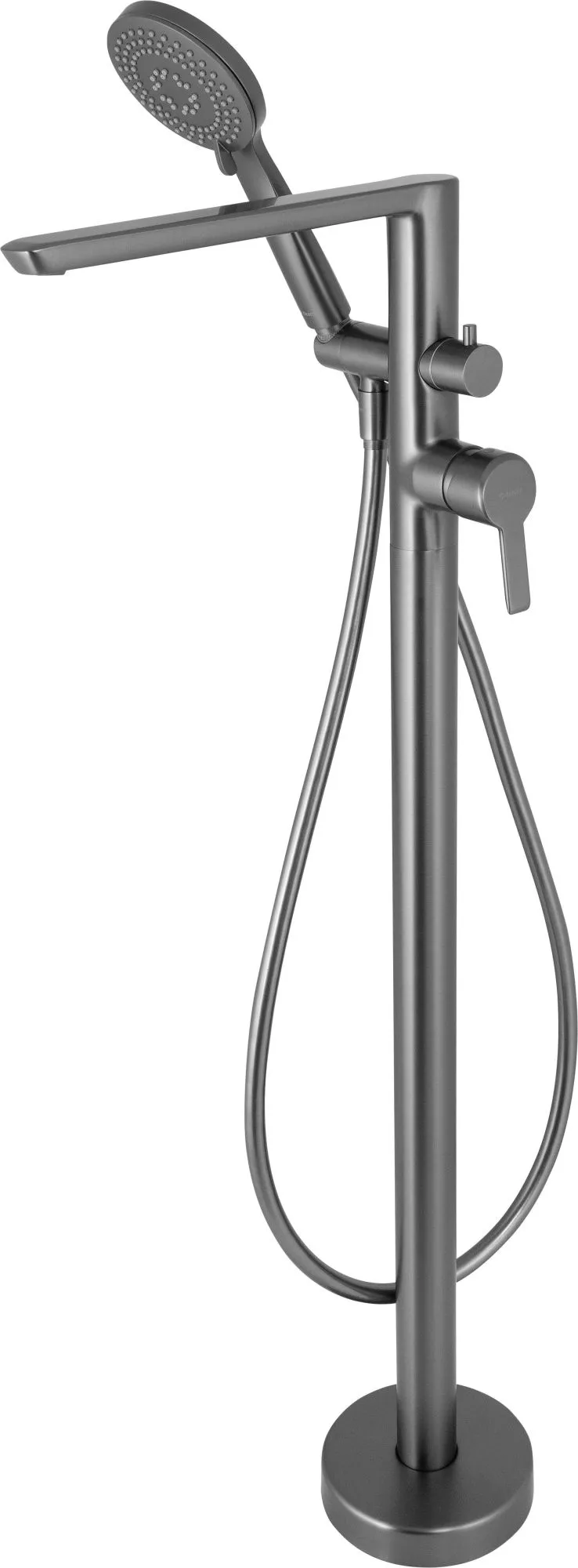 Deante BQA_D17M Bateria wannowa wolnostojąca z zestawem prysznicowym