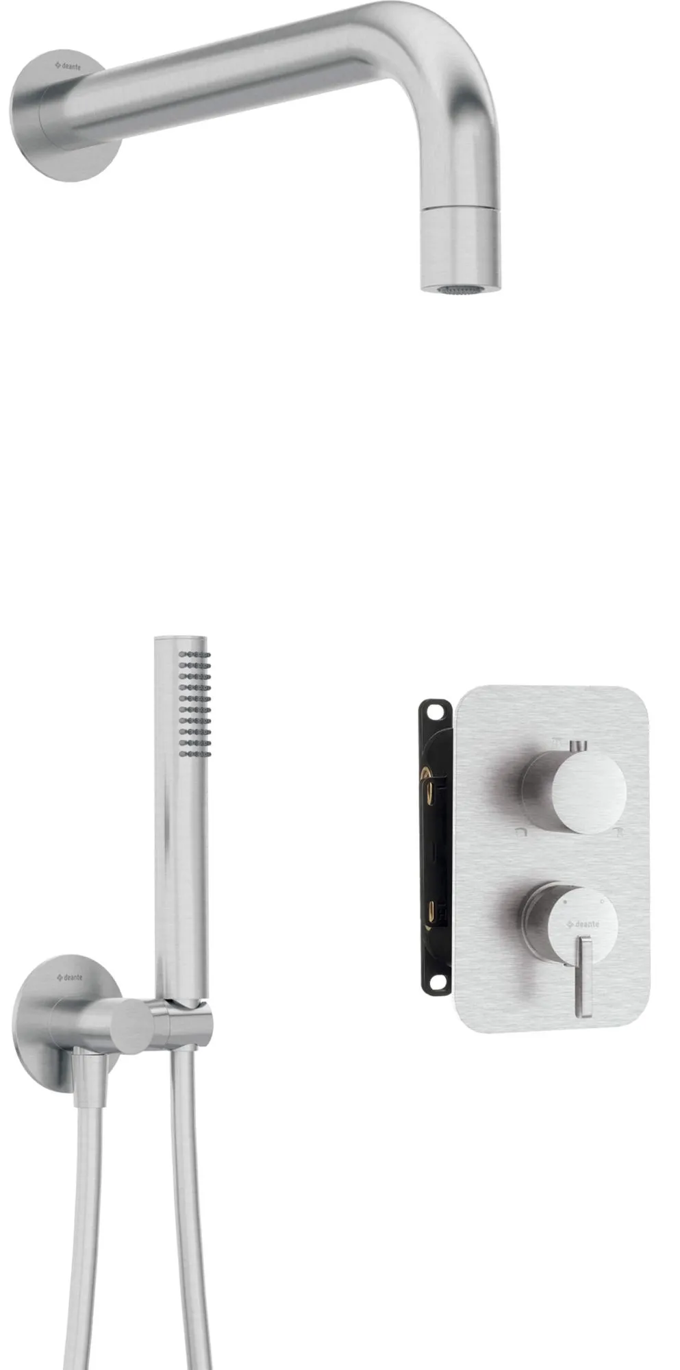 Deante Zestaw prysznicowy podtynkowy z BOXem mieszaczowym - z główką natryskową