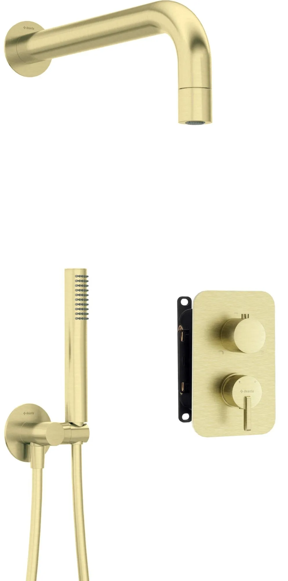 Deante Zestaw prysznicowy podtynkowy z BOXem mieszaczowym - z główką natryskową