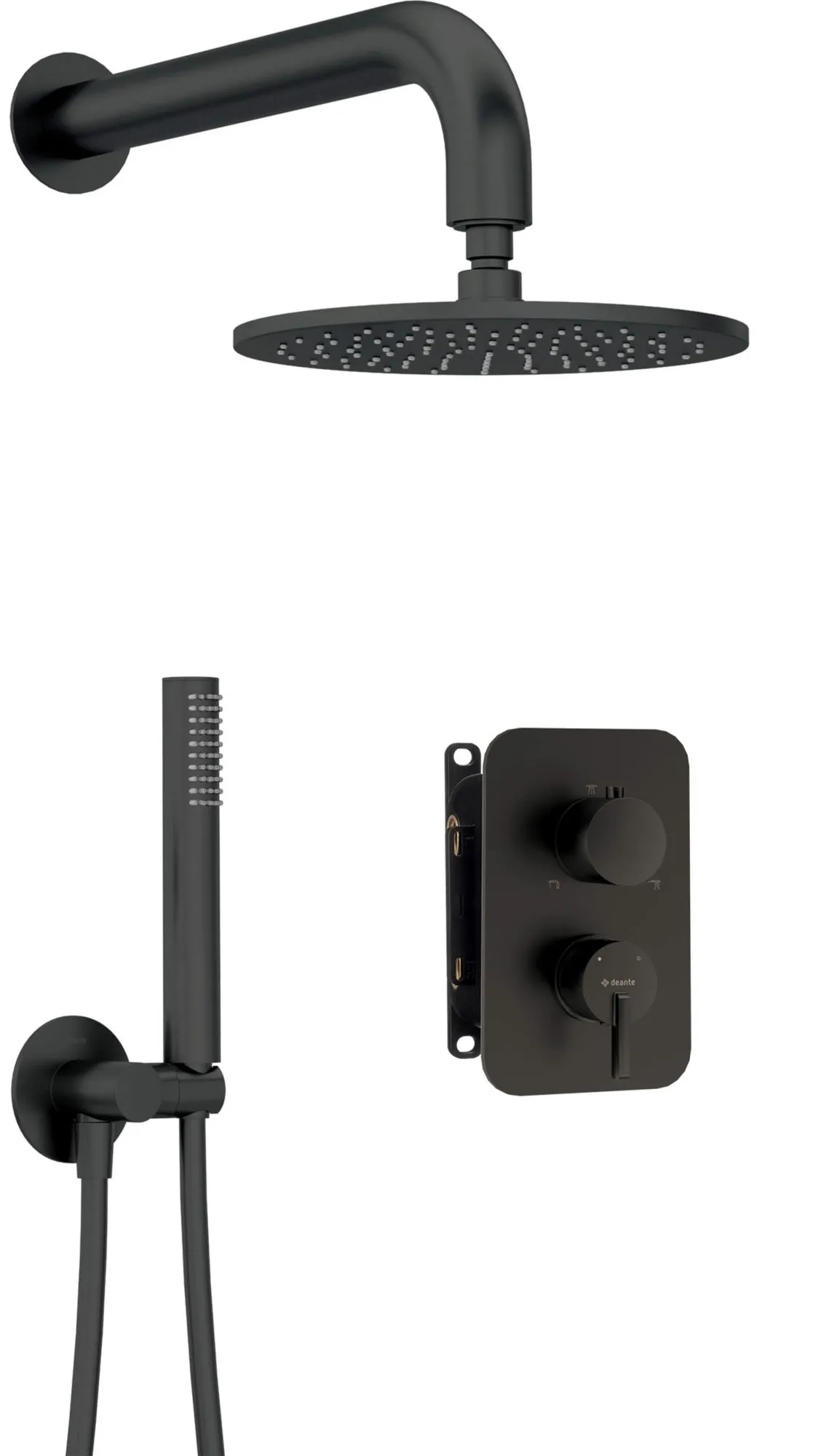 Deante Zestaw prysznicowy podtynkowy z BOXem mieszaczowym - z głowicą prysznicową