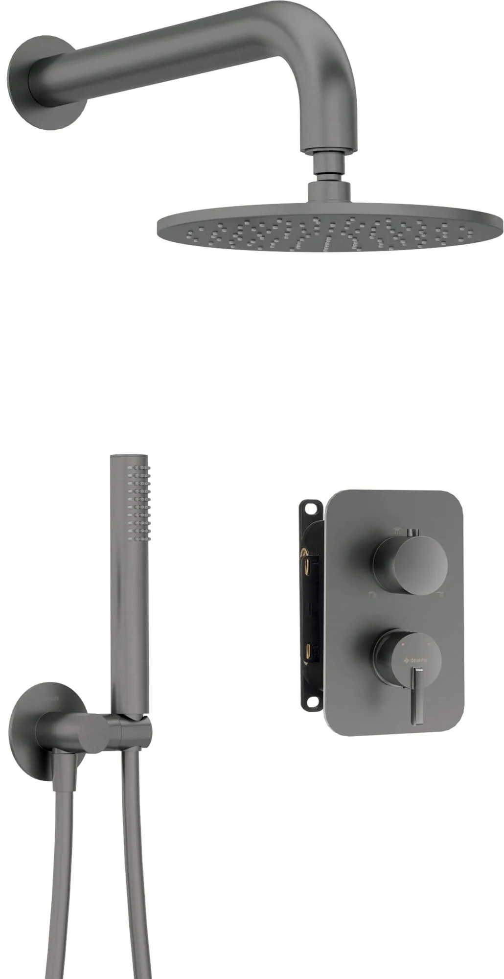 Deante Zestaw prysznicowy podtynkowy z BOXem mieszaczowym - z głowicą prysznicową