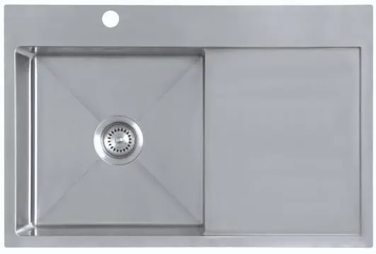 Zlewozmywak stalowy BERG ACERO 1,0 OC - LEWY - SZCZOTKOWANA
