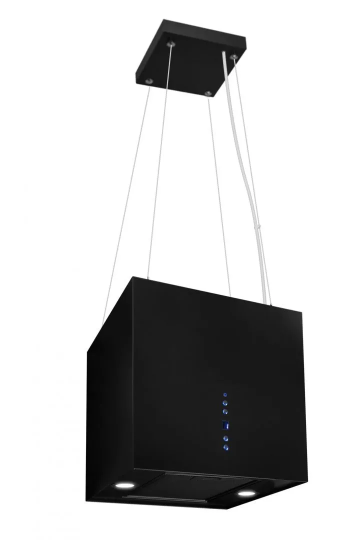 Toflesz OK-4 MINI SANDY 40CM CZARNY MAT OKAP WYSPOWY NA LINKACH 850m3/h Użyj kodu 23TOF05 i płać mniej