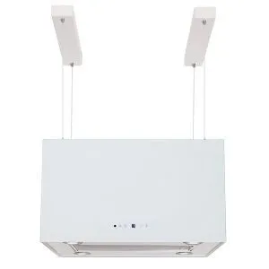 Toflesz OK-6 SANDY MAXI GLASS BIAŁE SZKŁO 61CM OKAP WYSPOWY NA LINKACH 850m3/h Użyj kodu 23TOF05 i płać mniej