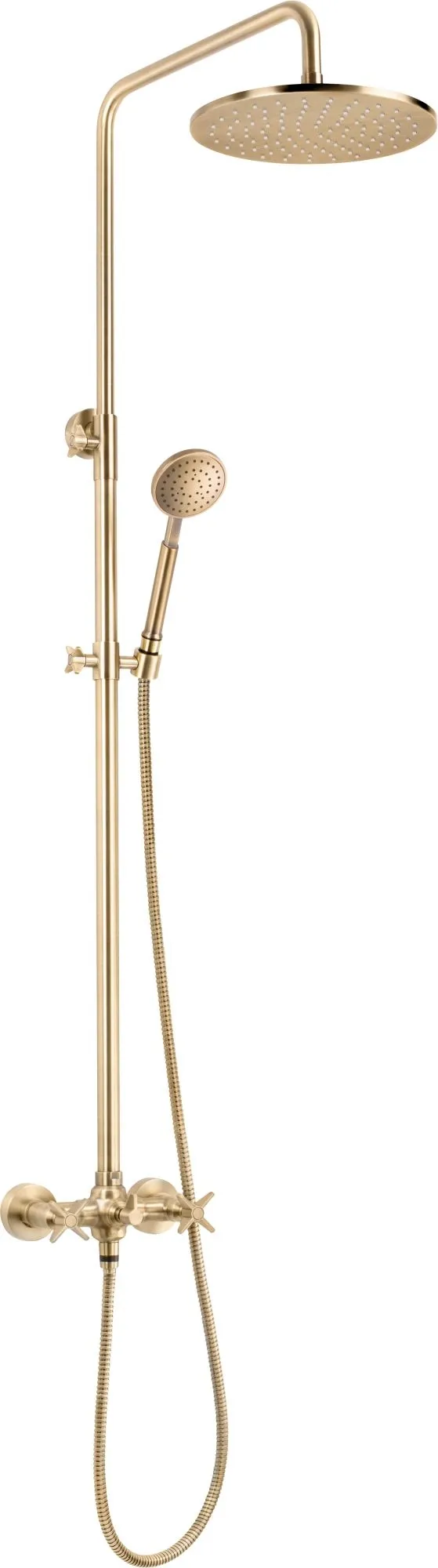 Deante TEMISTO NAC_M4QT Deszczownica z baterią prysznicową mosiądz