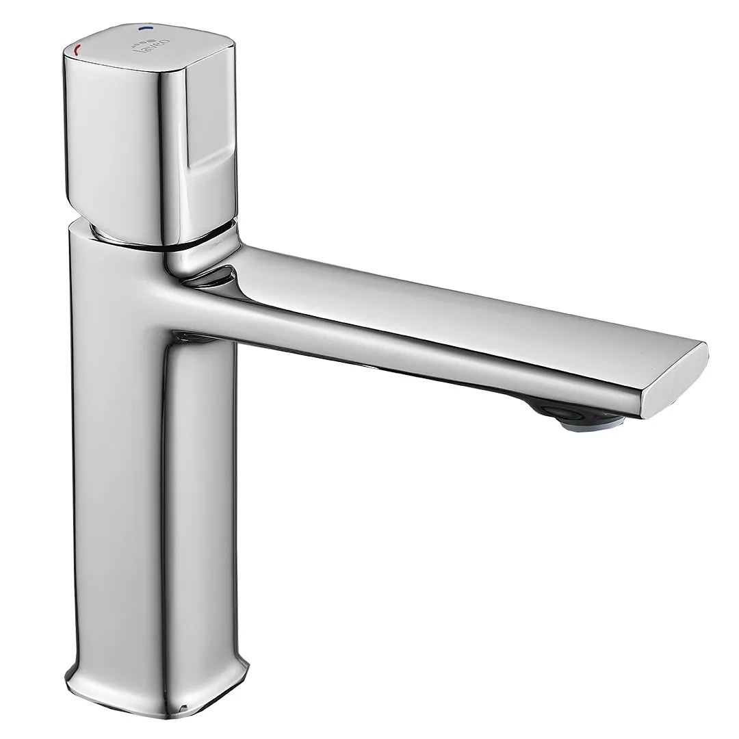 LAVEO Tores - bateria umywalkowa stojąca z korkiem