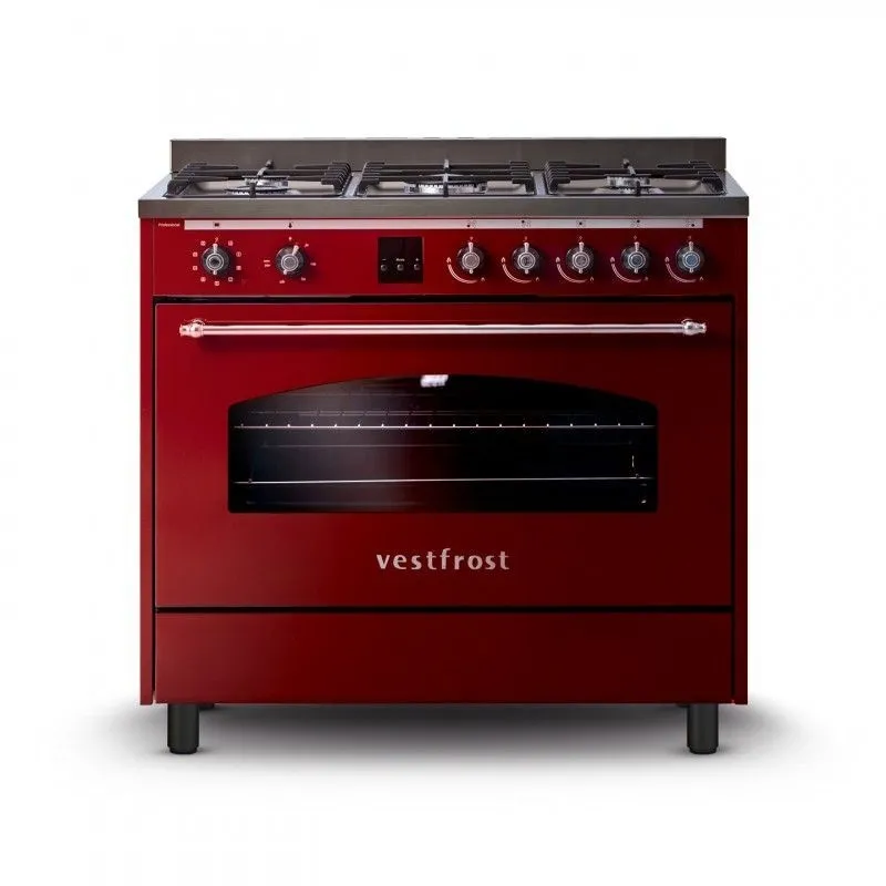 VESTFROST VC-993wnPBR Bordowa GAZOWO-ELEKTRYCZNA Kuchnia wolnostojąca