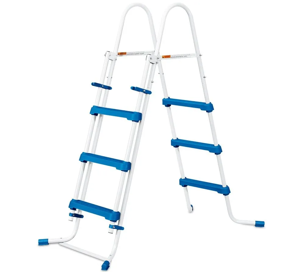 Summer Waves Drabina basenowa ze stali nierdzewnej Akcesoria do basenów biały/niebieski 64x91cm