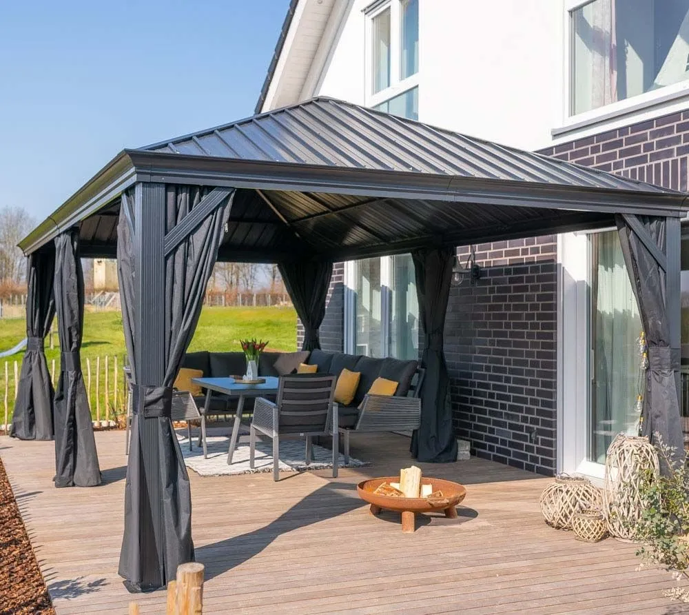 Sojag Pawilon aluminiowy Marsala 1220 z moskitierą Antracyt 365 x 598 x 293 cm