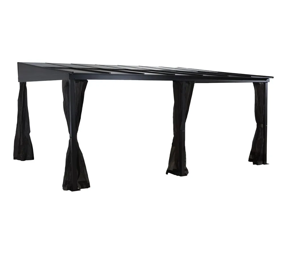 Sojag Aluminiowe zadaszenie tarasu St. Barth 1216 Antracyt 363x484x240cm