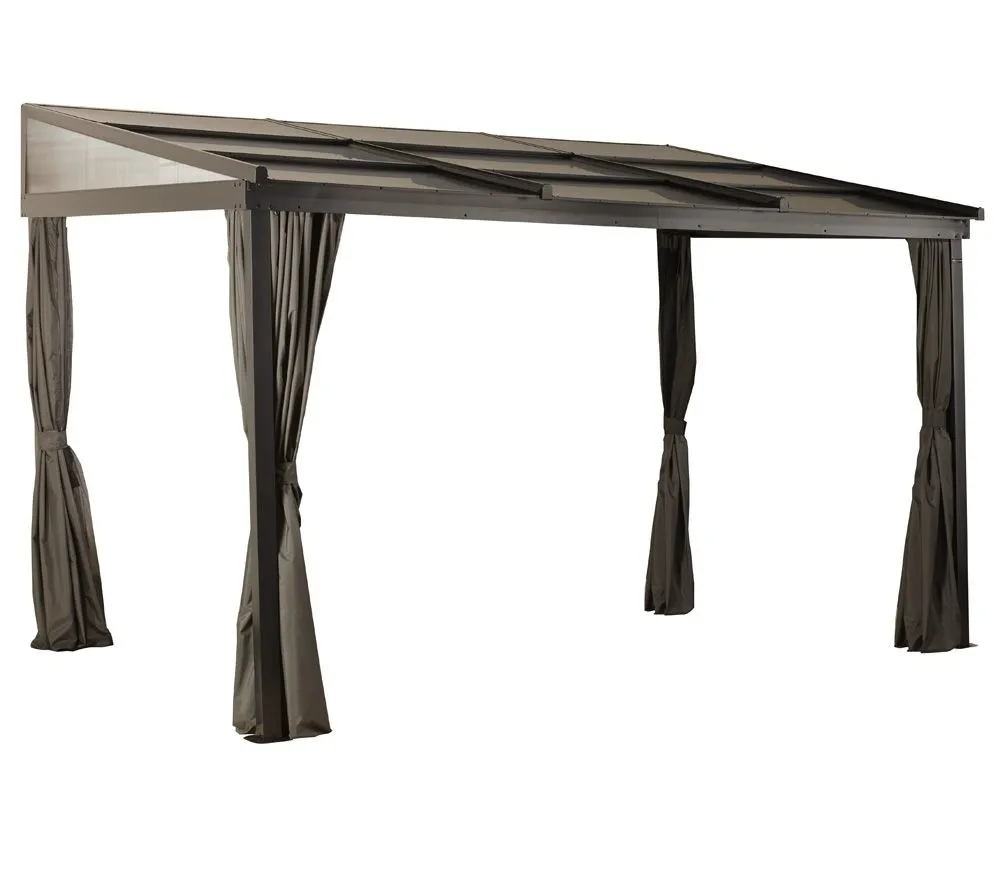 Sojag Aluminiowy dach tarasowy Budapeszt 1012 Brąz 298x364x243cm